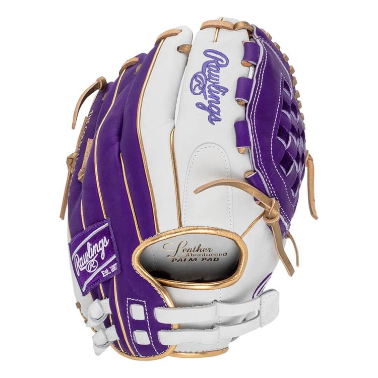 Rawlings Liberty Advanced RLA120-3WPUG Softball Glove white/purple