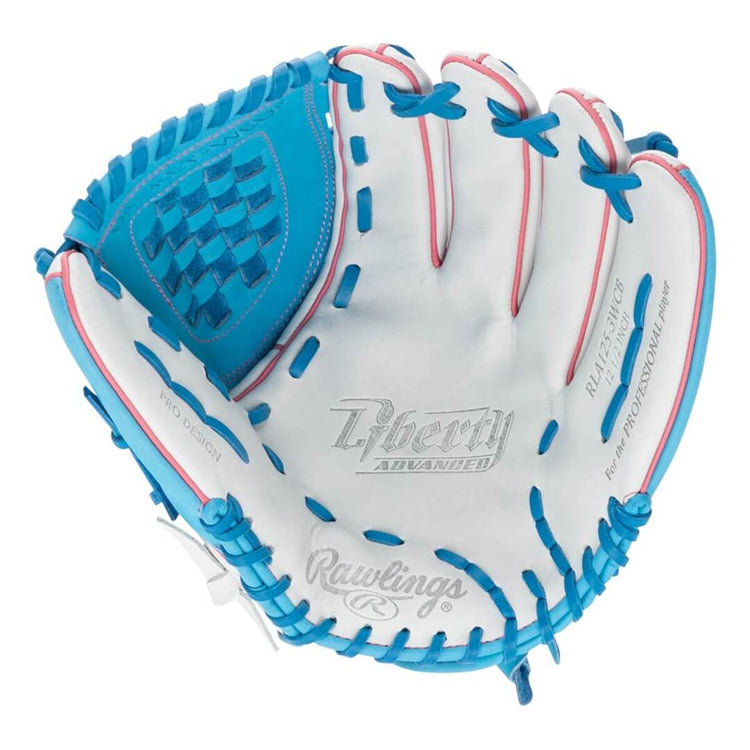 Rawlings Liberty Advanced RLA125-3WCB Softball Glove white/blue