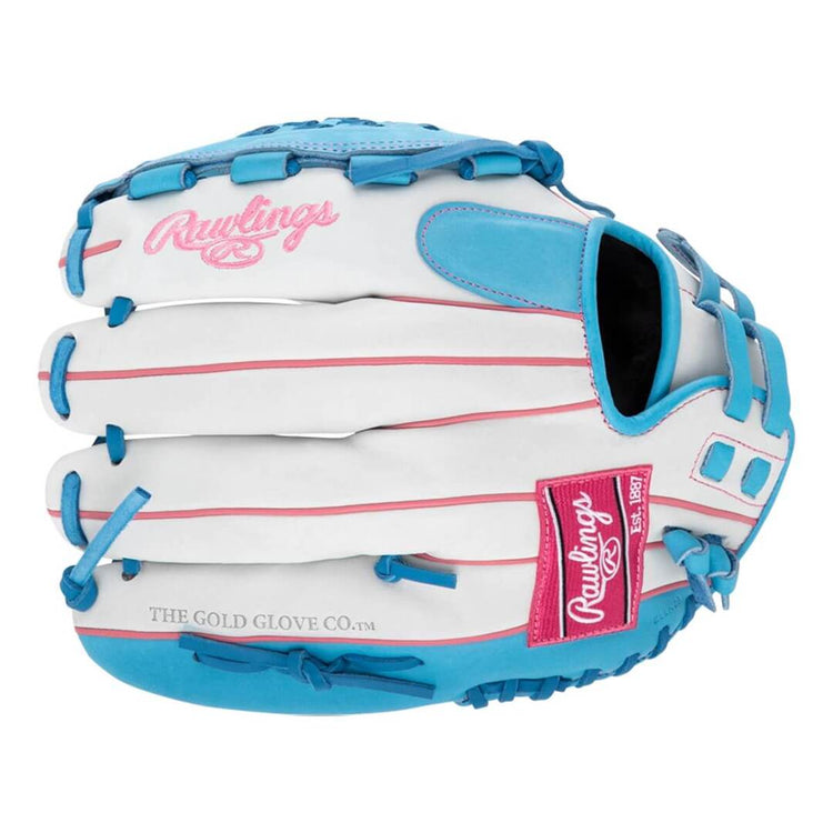 Rawlings Liberty Advanced RLA125-3WCB Softball Glove white/blue