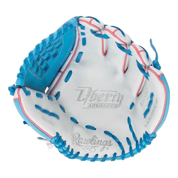 Rawlings Liberty Advanced RLA125-3WCB Softball Glove white/blue
