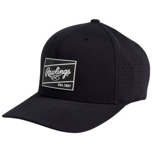 Rawlings Patch Performance Snapback Hat black