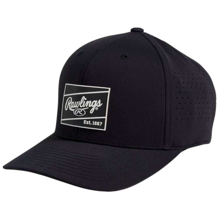 Rawlings Patch Performance Snapback Hat black