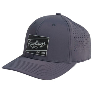 Rawlings Patch Performance Snapback Hat grey