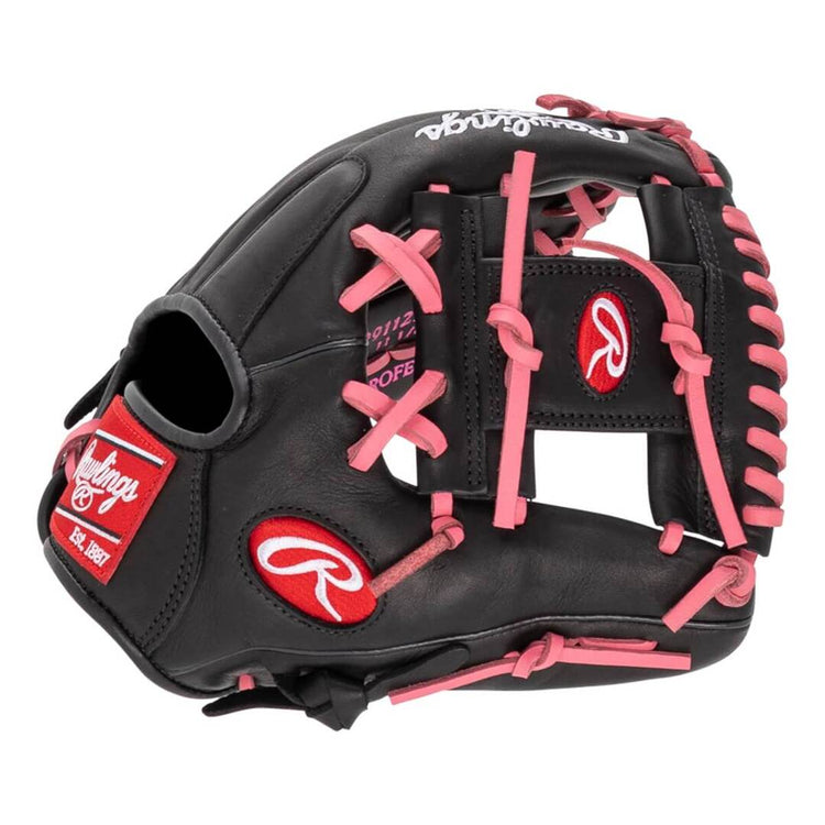 Rawlings R9 Contour R91125U-2BP Baseball Glove black/pink