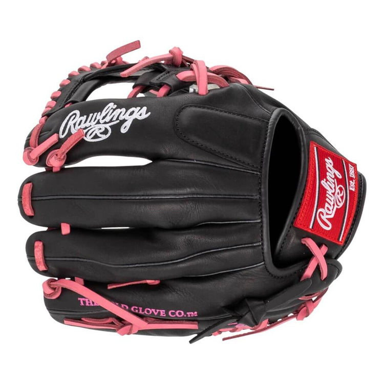 Rawlings R9 Contour R91125U-2BP Baseball Glove black/pink
