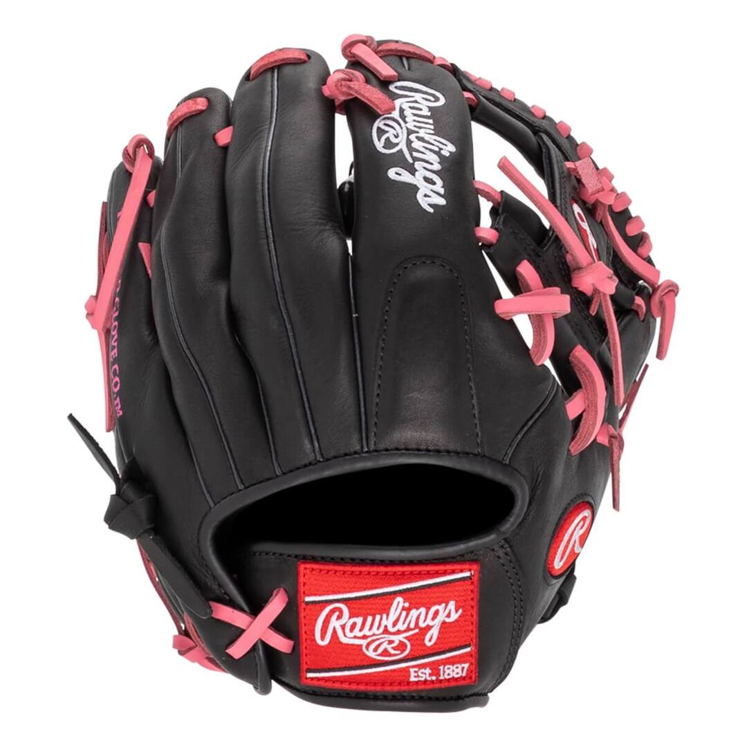 Rawlings R9 Contour R91125U-2BP Baseball Glove black/pink