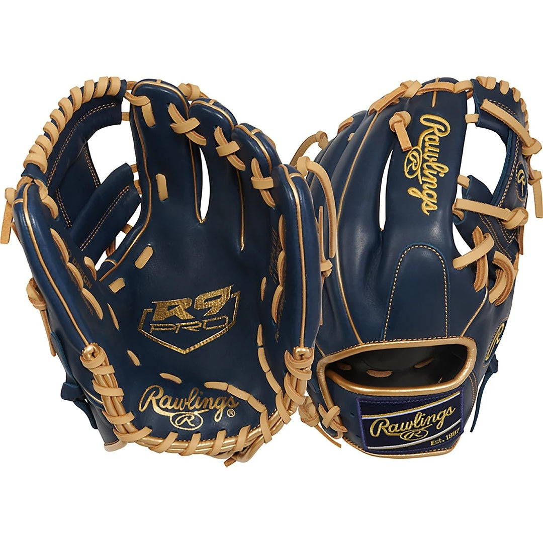 Rawlings R9 Pro R9PAV11 Volpe Baseball Glove Navy/Camel