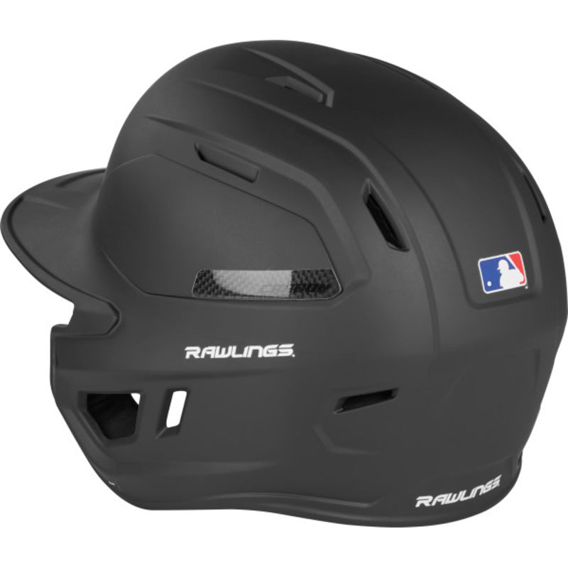 Rawlings Senior CAR07A MACH Carbon Matte Batting Helmet Black