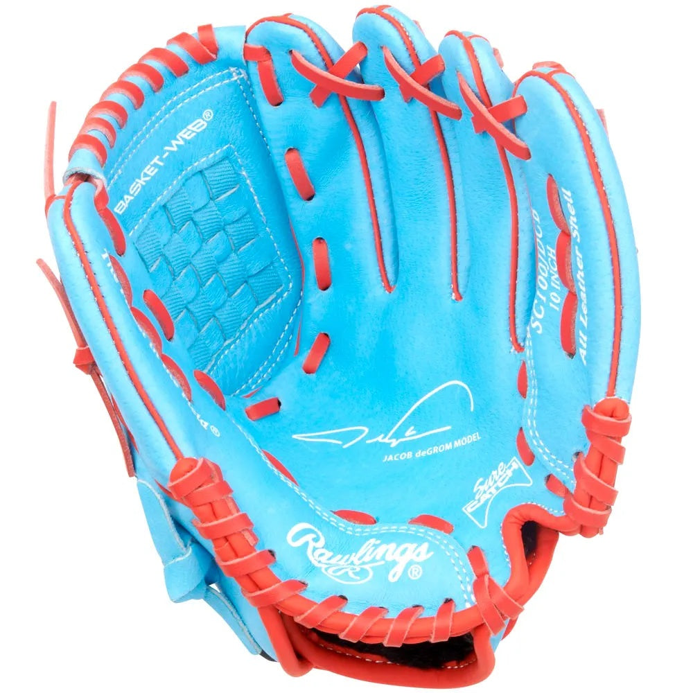 Rawlings Sure Catch SC100JDCB Dgrom Baseball Glove blue/red