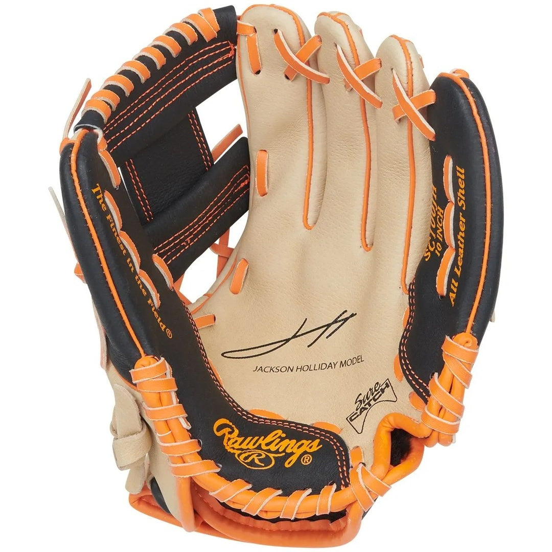 Rawlings Sure Catch SC100JH Holliday Baseball Glove camel/black/orange