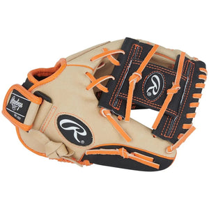 Rawlings Sure Catch SC100JH Holliday Baseball Glove camel/black/orange