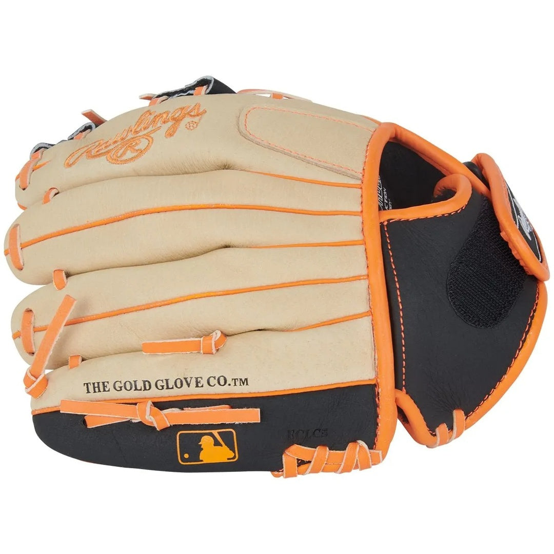 Rawlings Sure Catch SC100JH Holliday Baseball Glove camel/black/orange