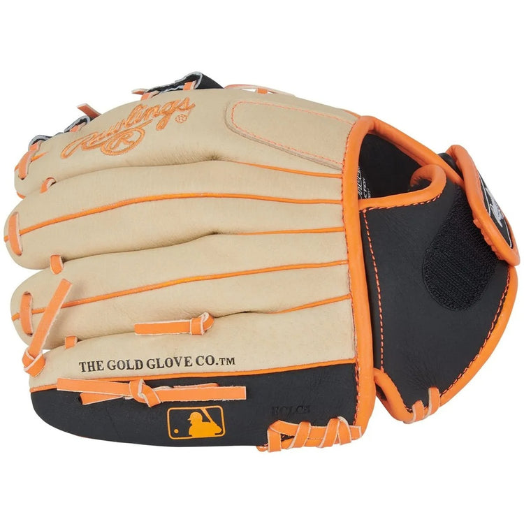 Rawlings Sure Catch SC100JH Holliday Baseball Glove camel/black/orange