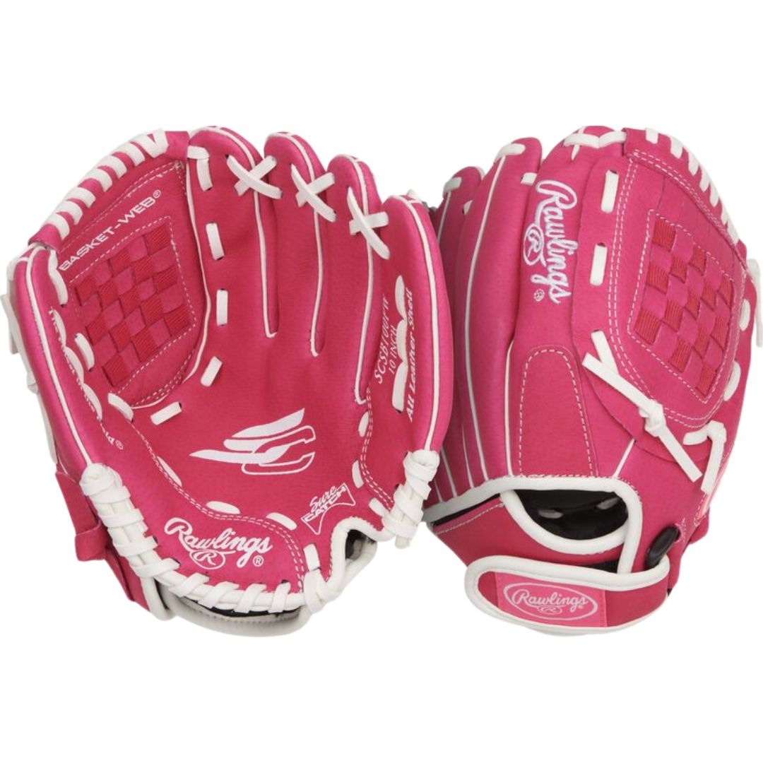 Rawlings Sure Catch SCSB100PW Softball Glove pink/white