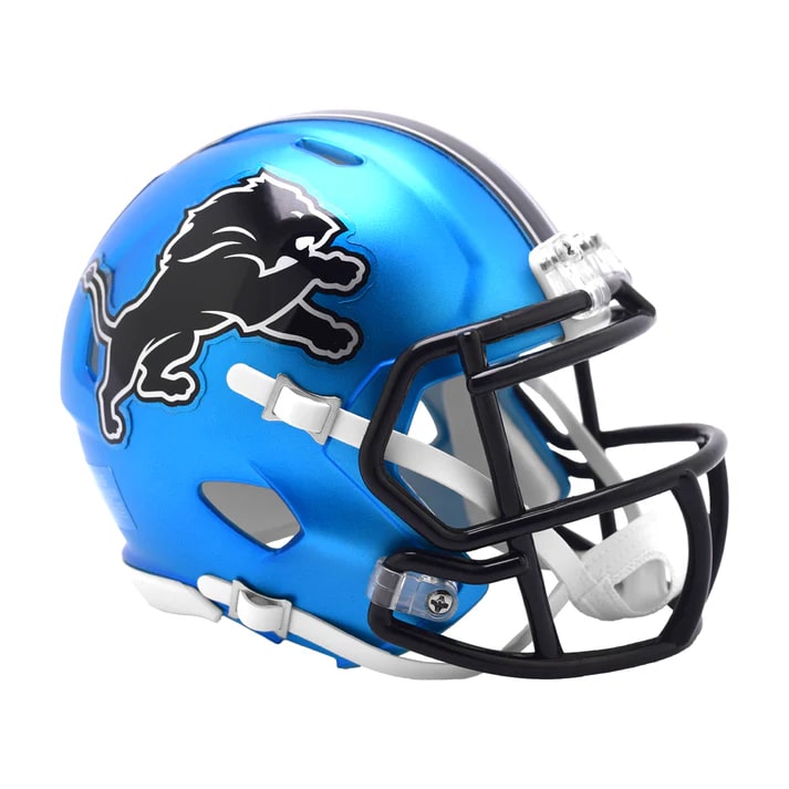 Riddell NFL Detroit Lions Speed Mini Alternate Helmet Blue