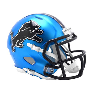 Riddell NFL Detroit Lions Speed Mini Alternate Helmet Blue