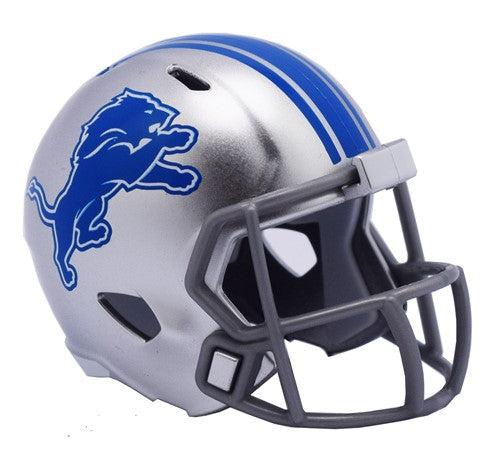 Riddell NFL Detroit Lions Speed Pocket Helmet Silver