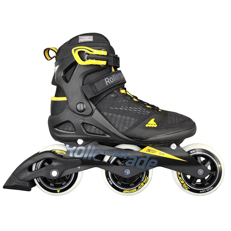 Rollerblade Men's Macroblade 100 3WD Inline Rec Skate Black Yelow