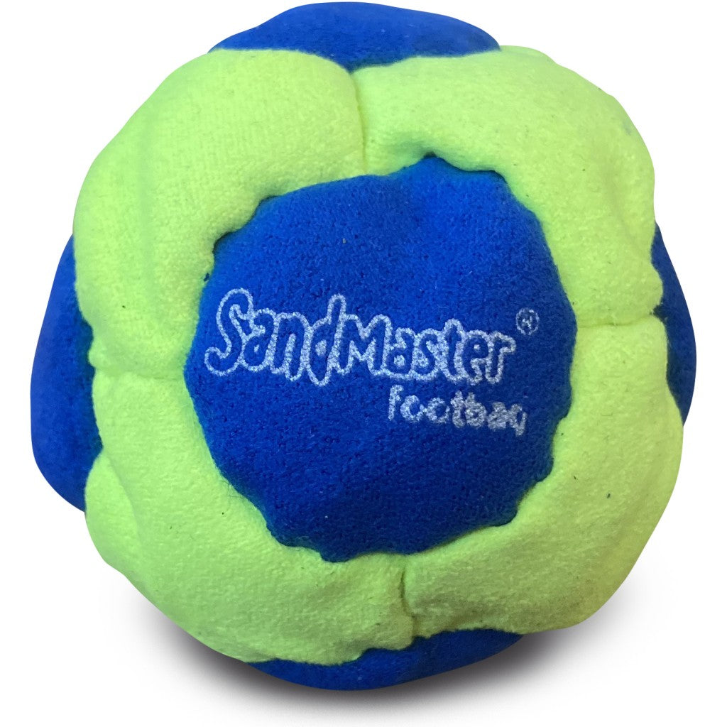 Sandmaster Footbag Hacky Sack blue neon green