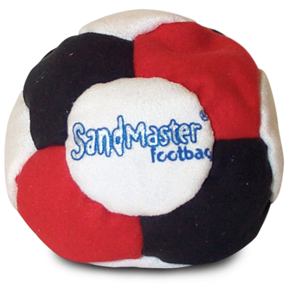 Sandmaster Footbag Hacky Sack red black white