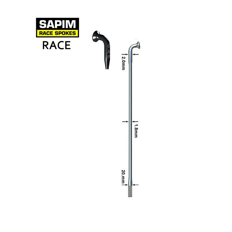 Sapim BLANK 310 Double Butted J-Bend Race Spoke black