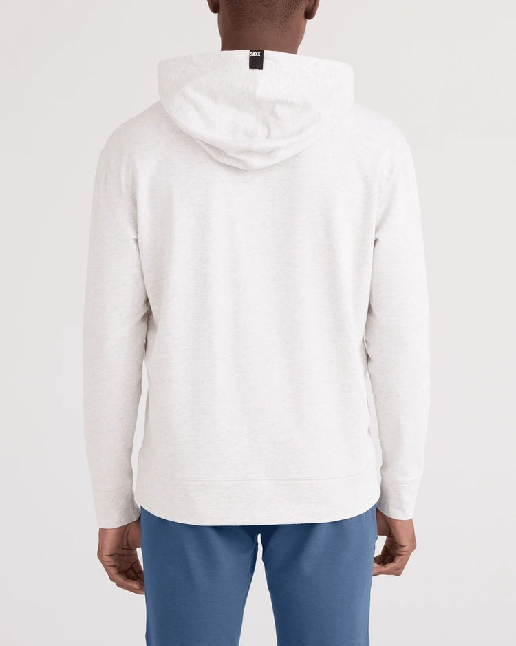 SAXX Men's 3Six Five Hoodie steel heather white