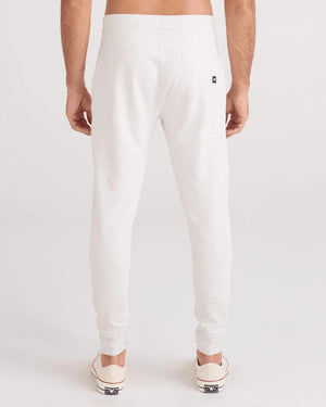 SAXX Men's 3Six Five Sweatpant steel heather white