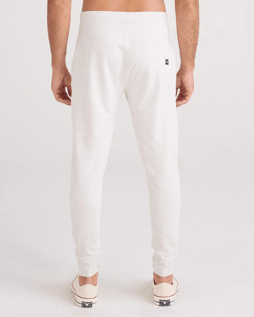 SAXX Men's 3Six Five Sweatpant steel heather white