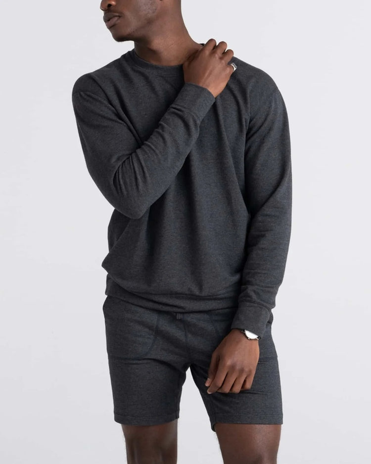 SAXX Men's 3Six Five Sweatshirt black heather