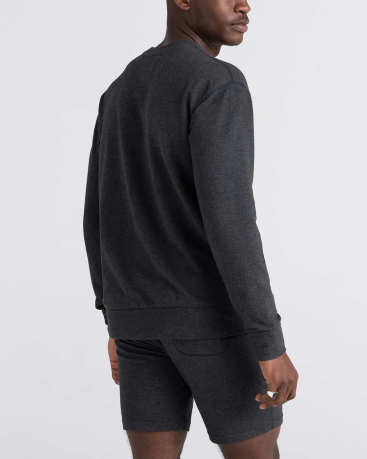 SAXX Men's 3Six Five Sweatshirt black heather