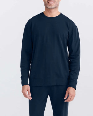 SAXX Men's 3Six Five Sweatshirt maritime blue