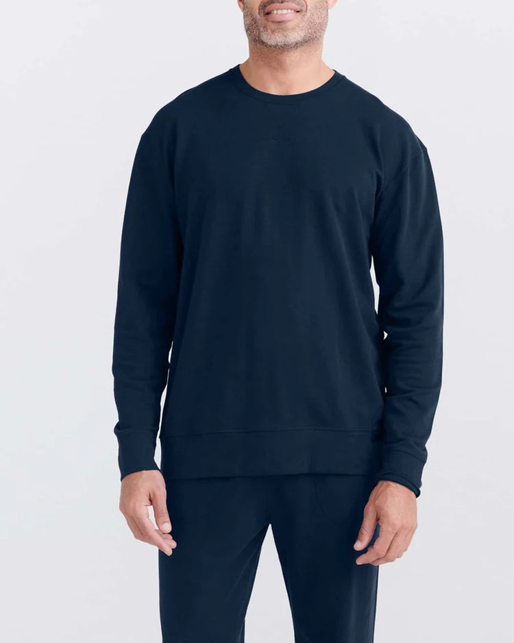 SAXX Men's 3Six Five Sweatshirt maritime blue