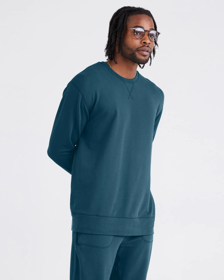 SAXX Men's 3Six Five Sweatshirt storm blue