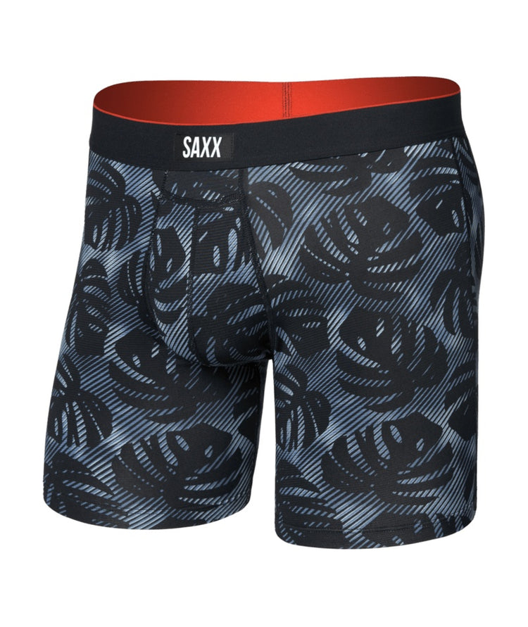 SAXX Men's Multi Sport Mesh Boxer Briefs Rem Tropic Black blue