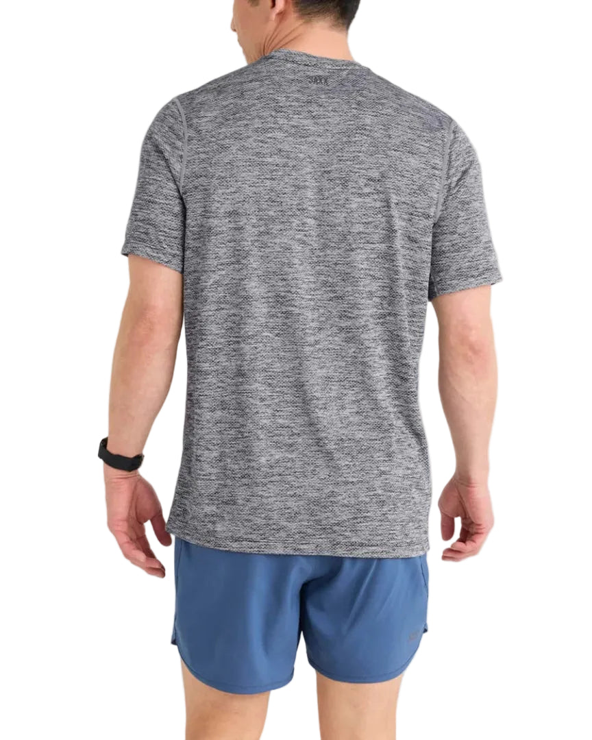 SAXX Men's Multi-Sport Tech T-Shirt Faded Black Heather grey