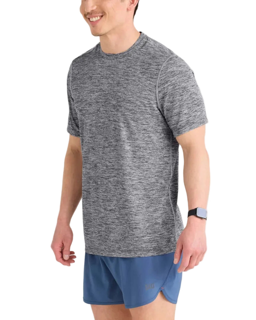 SAXX Men's Multi-Sport Tech T-Shirt Faded Black Heather grey
