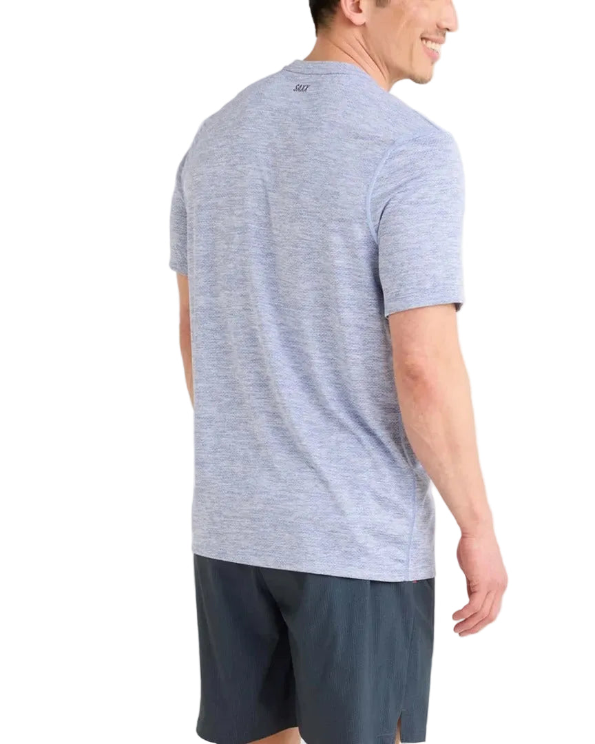 SAXX Men's Multi-Sport Tech T-Shirt tidal blue heather