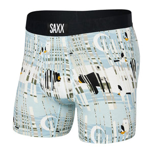 SAXX Men's Ultra Boxer Briefs Birch Blue/Grey