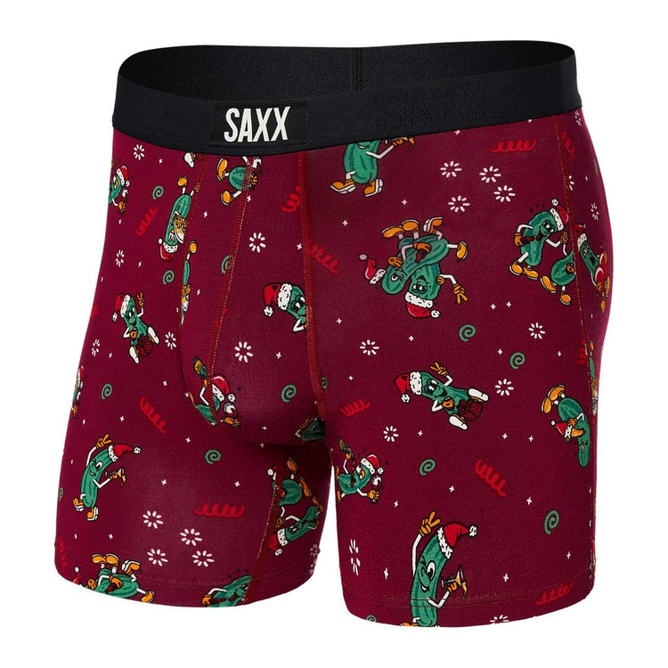 SAXX Men's Vibe Boxer Briefs Pickled Red