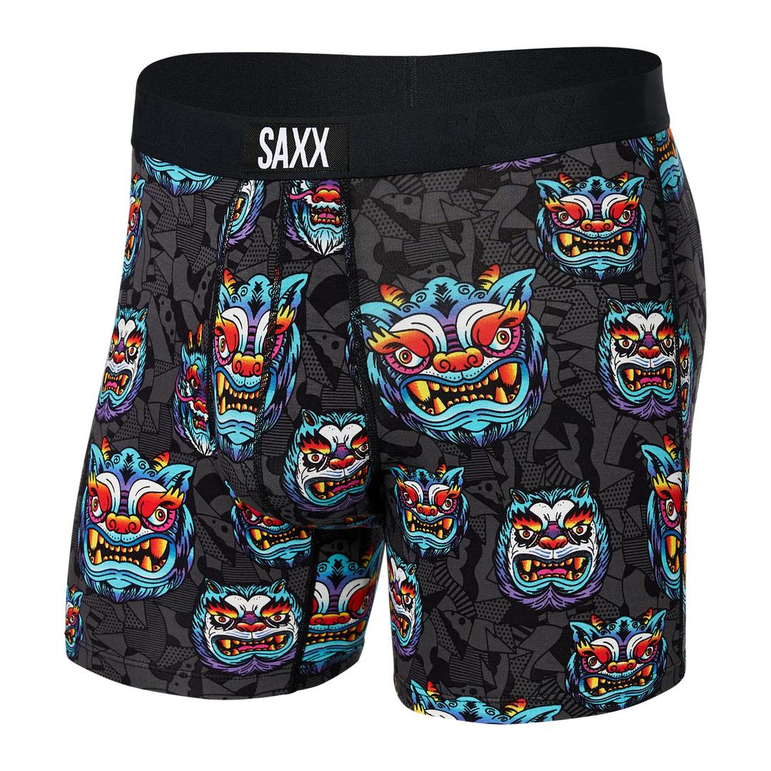 SAXX Men's Vibe Boxer Briefs Grey