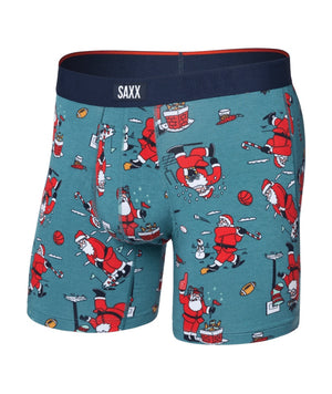 SAXX Men's Vibe Xtra Boxer Briefs santahalon teal blue