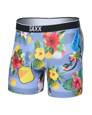 SAXX Men's Volt Boxer Briefs Pickleball Stripe blue
