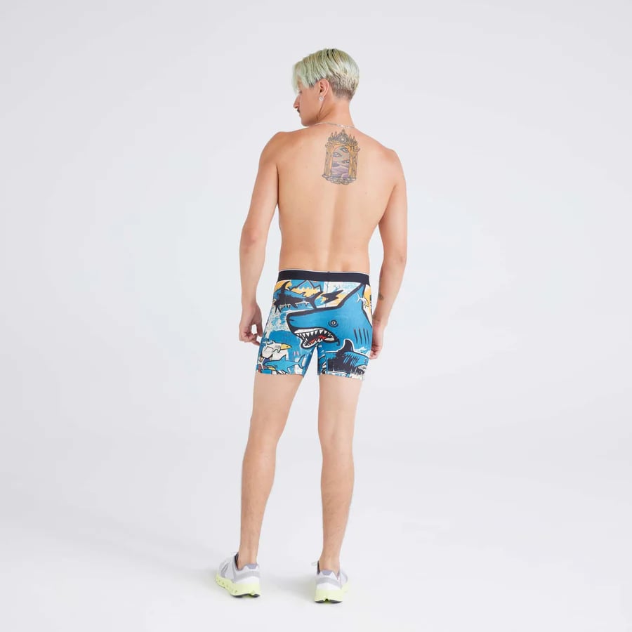 SAXX Men's Volt Boxer Briefs Shark Street 1