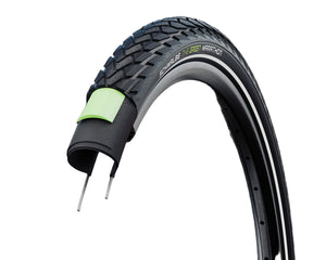 
Schwalbe 26" Green Marathon Wire GreenGuard Tire Black w/Reflective Strip 2.00 