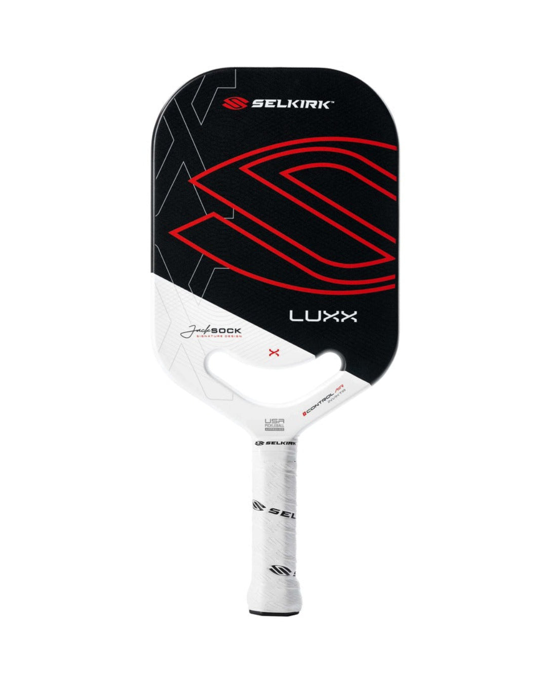 Selkirk LUXX Control Air Invikta Pickleball Paddle Jack Sock Black White