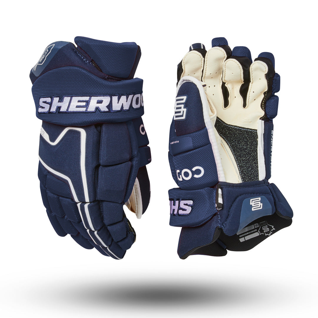 Sherwood Senior Code Encrypt Pro Hockey Player Gloves Navy 2