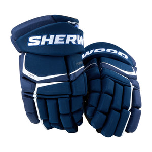 Sherwood Senior Code Photon 2 Hockey Player Gloves Navy