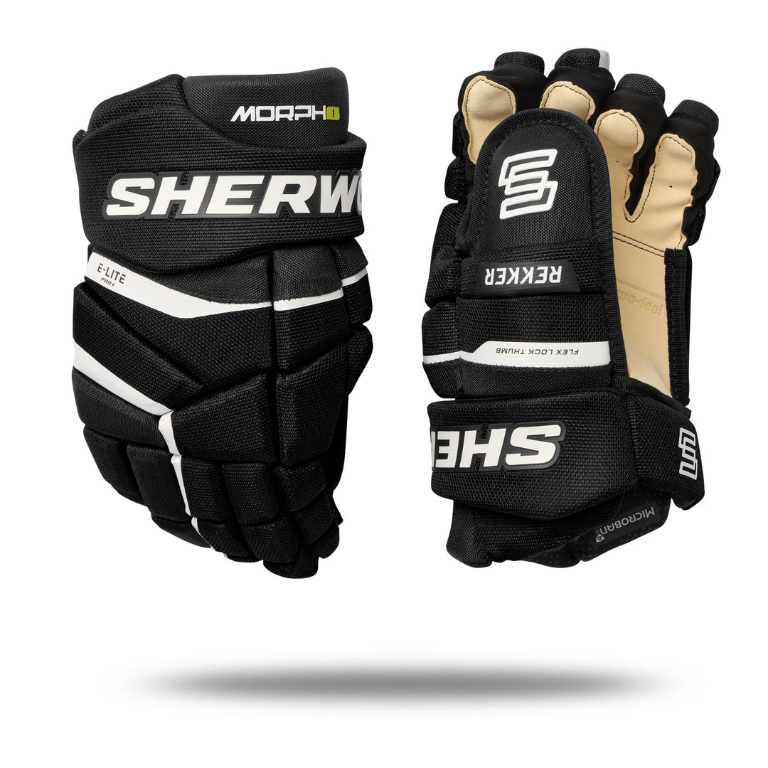 Sherwood Senior REKKER Morph 1 Hockey Player Gloves black white