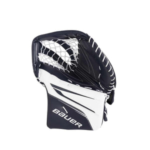 Shop Bauer Intermediate Vapor X5 Pro Hockey Goalie Trapper White/Navy Edmonton Canada Store