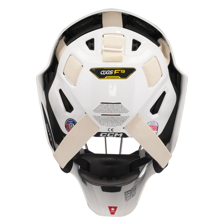 CCM Senior Axis F9 Hockey Goalie Mask white
